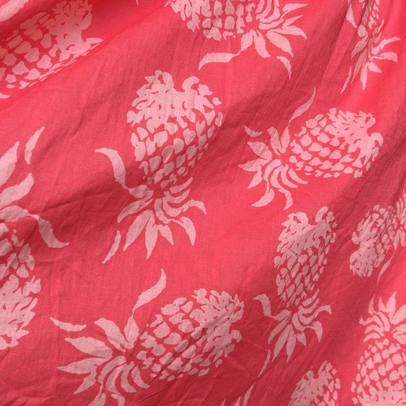 Tommy Bahama Pineapple Print Halter Dress Fit & Flare Melon Berry Pink 10 - Picture 8 of 15